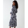 Floral Button Front Midi Dress