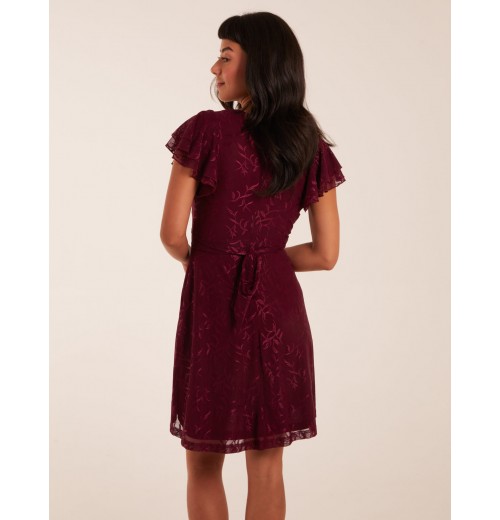 Double Frill Wrap Dress