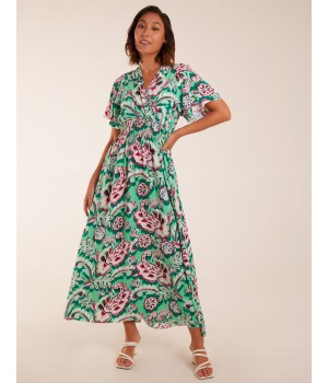 Oversized Paisley A Line Maxi Dress