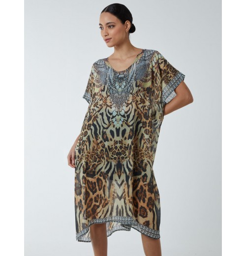 Animal Print Kaftan