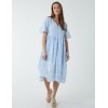 Broderie Angel Sleeve Midi Dress