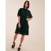 Angel Sleeve Velvet Burnout Dress